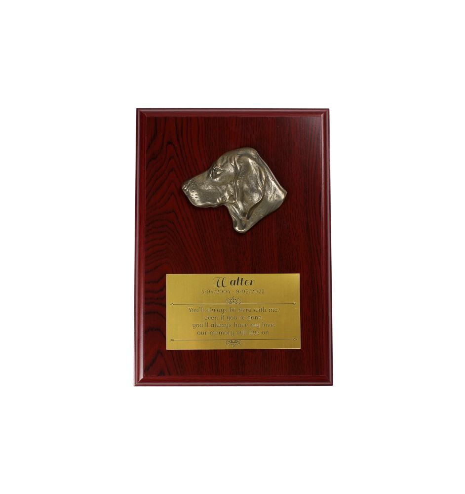 Weimaraner, Grey Ghost - bas-relief of a dog, small decoration, realistic plaque with the Art-Dog brand