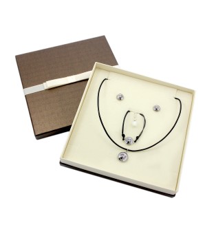Weimaraner, Grey Ghost - a set of jewelry in a box, necklace, earrings, bracelet, products from the Art-Dog brand