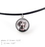 Braque de Weimar, Weimaraner - ensemble de bijoux dans une boîte, collier, boucles d'oreilles, bracelet, produits de la marque Art-Dog