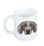 Braque de Weimar, Weimaraner - tasse avec une photo et un motif de chien géométrique Art-Dog