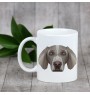 Braque de Weimar, Weimaraner - tasse avec une photo et un motif de chien géométrique Art-Dog