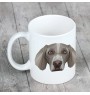 Weimaraner, Weimaraner Vorstehhund - Becher mit einem Bild und dem Schriftzug geometrischer Hund Art-Dog
