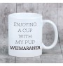 Braque de Weimar, Weimaraner - tasse avec une photo et un motif de chien géométrique Art-Dog