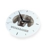 Weimaraner, Grey Ghost - geometric wall clock with a picture and the brand name Art-Dog