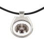 Braque de Weimar, Weimaraner - collier avec une photo et un motif géométrique de la marque Art-Dog