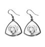 Weimaraner, Weimaraner Vorstehhund - Hund Ohrringe, hängende Ohrringe mit Bild, personalisierter Schmuck mit dem Aufdruck der Marke Art-Dog