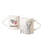 Weimaraner, Weimaraner Vorstehhund - Tasse mit Hund, entzückende Tasse mit herzförmigem Henkel, universelles Geschenk der Marke Art-Dog