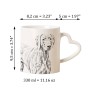Weimaraner, Grey Ghost - cup with a dog, adorable cup with a heart-shaped handle, universal gift from the Art-Dog brand