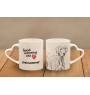 Weimaraner, Grey Ghost - cup with a dog, adorable cup with a heart-shaped handle, universal gift from the Art-Dog brand