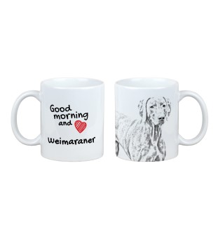 Weimaraner, Weimaraner Vorstehhund - Tasse mit Hund, Tasse mit Bild, personalisiertes Geschenk der Marke Art-Dog