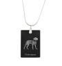 Weimaraner, Grey Ghost - Crystal pendant with dog, silver necklace with photo, personalised pendant by Art-Dog brand