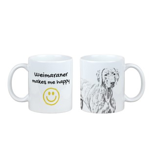 Braque de Weimar, Weimaraner - tasse avec chien, une tasse joyeuse pour les amoureux des chiens, un cadeau personnalisé de la marque Art-Dog