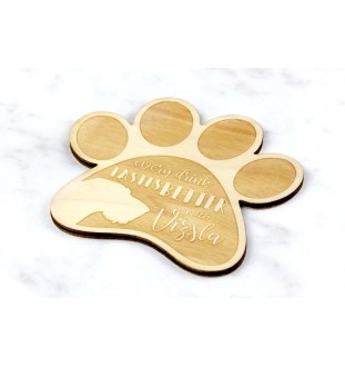 Braque hongrois à poil dur - Sous-verre mug, sous-verre gravé avec chien, cadeau pour amoureux des chiens par la marque Art-Dog