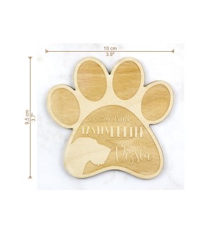 Drahthaar Vizsla, Drahthaarige Ungarische Vorstehhund - Tasse Untersetzer, graviert Untersetzer mit Hund, Geschenk für Hundeliebhaber von Art-Dog Marke