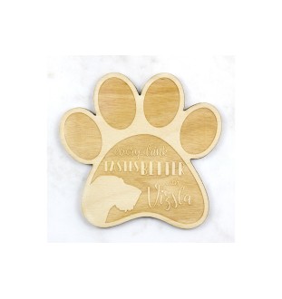 Drahthaar Vizsla, Drahthaarige Ungarische Vorstehhund - Tasse Untersetzer, graviert Untersetzer mit Hund, Geschenk für Hundeliebhaber von Art-Dog Marke