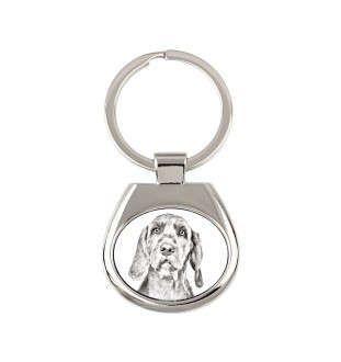 Braque hongrois à poil dur - porte-clés avec chien, porte-clés imprimé, breloque personnalisée de la marque Art-Dog