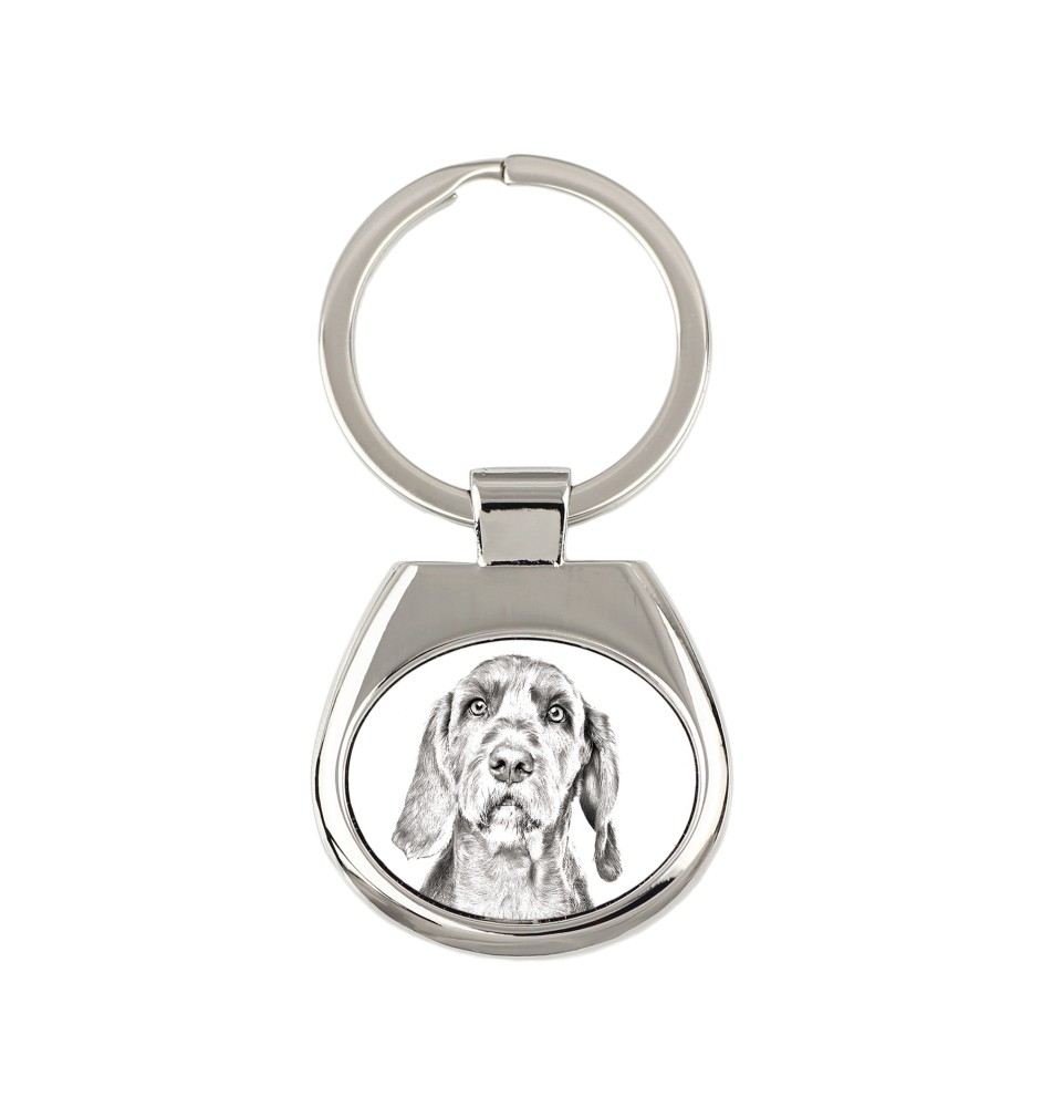 Drahthaar Vizsla, Drahthaarige Ungarische Vorstehhund - Schlüsselanhänger mit Hund, Anhänger mit Aufdruck, personalisierter Anhänger der Marke Art-Dog