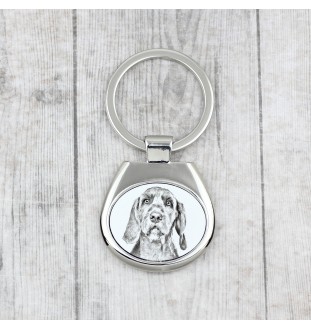 Braque hongrois à poil dur - porte-clés avec chien, porte-clés imprimé, breloque personnalisée de la marque Art-Dog