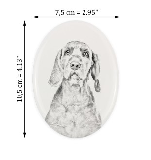 Wyżeł węgierski szorstkowłosy płyta nagrobna ze zdjęciem psa Art-Dog
