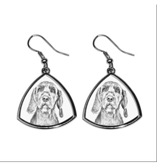 Braque hongrois à poil dur - boucles d'oreilles avec chien, boucles d'oreilles pendantes avec photo, bijoux personnalisés avec impression de la marque Art-Dog
