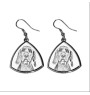 Braque hongrois à poil dur - boucles d'oreilles avec chien, boucles d'oreilles pendantes avec photo, bijoux personnalisés avec impression de la marque Art-Dog