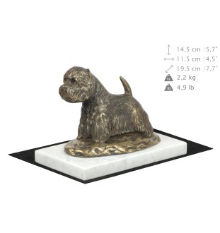West Highland White Terrier statuetka na jasnym kamieniu Art-Dog