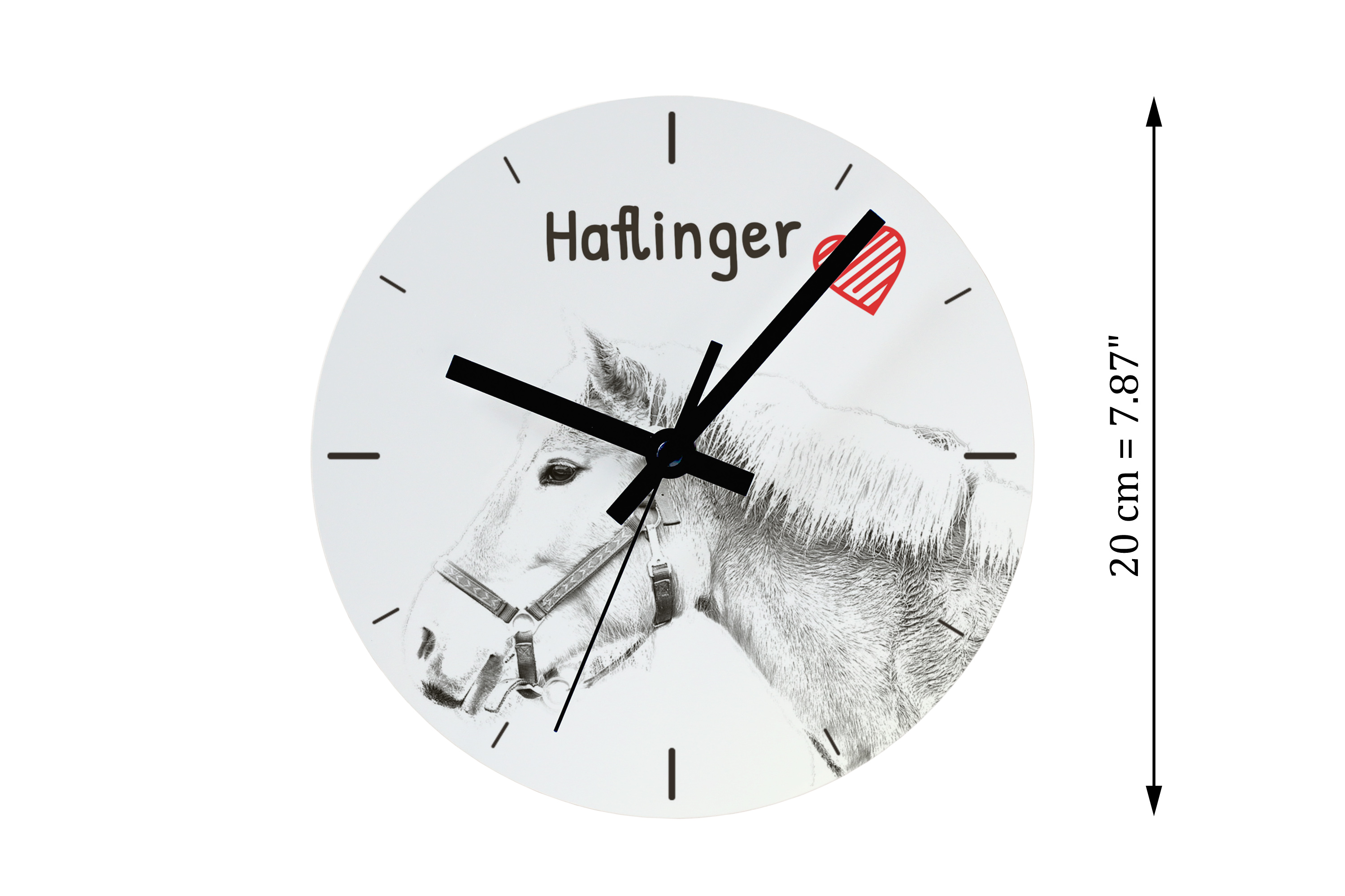 Haflinger reloj con foto de caballo Art-Dog