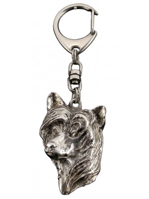 Chinese Crested - keyring (silver plate) - 51