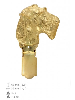 Airedale Terrier - clip (gold plating) - 1612 - 26845