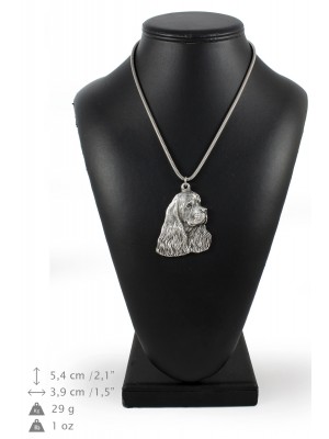 American Cocker Spaniel - necklace (silver cord) - 3165 - 33038