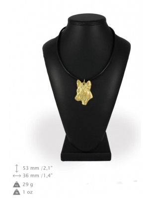 Basenji - necklace (gold plating) - 991 - 31343