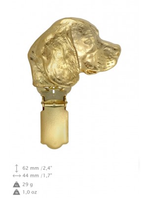 Beagle - clip (gold plating) - 1611 - 26837