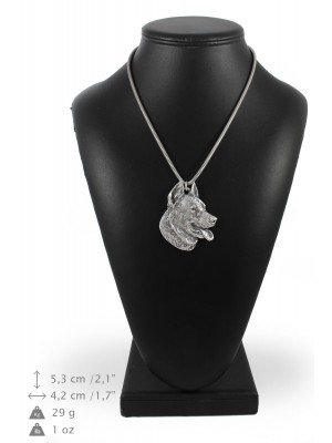 Beauceron - necklace (silver chain) - 3301 - 34341