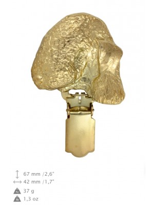 Bedlington Terrier - clip (gold plating) - 1606 - 26805