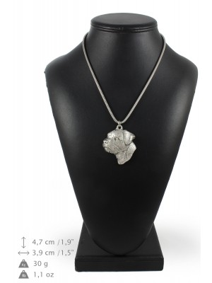 Border Terrier - necklace (silver cord) - 3226 - 33345