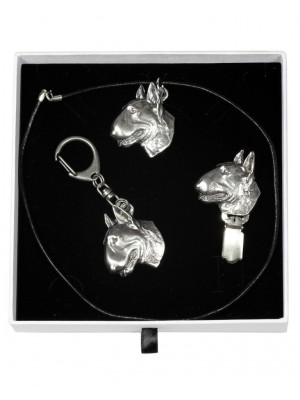 Bull Terrier - keyring (silver plate) - 2051 - 17243