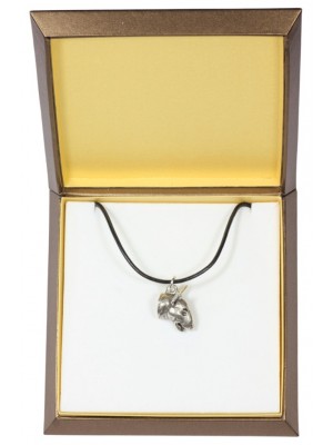 Bull Terrier - necklace (silver plate) - 2905 - 31049