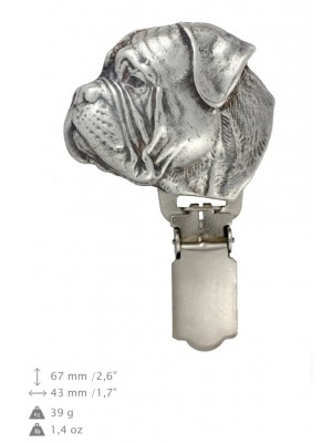 Bullmastiff - clip (silver plate) - 13 - 26184