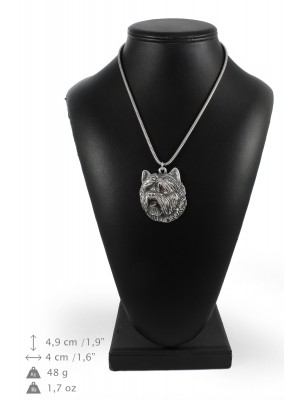 Cairn Terrier - necklace (silver chain) - 3321 - 34454