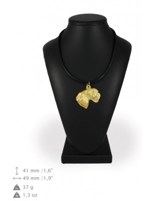 Cesky Terrier - necklace (gold plating) - 1721 - 31401