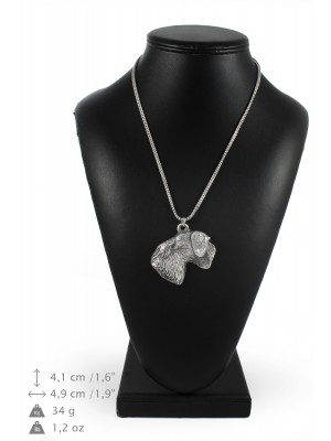 Cesky Terrier - necklace (silver chain) - 3374 - 34638