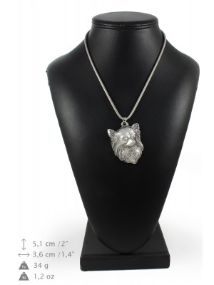 Chihuahua - necklace (silver chain) - 3355 - 34600
