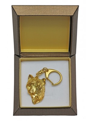 Chinese Crested - keyring (gold plating) - 2410 - 27281