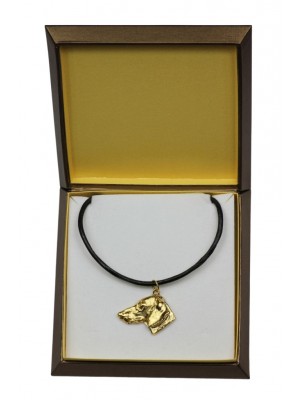 Dachshund - necklace (gold plating) - 2478 - 27637