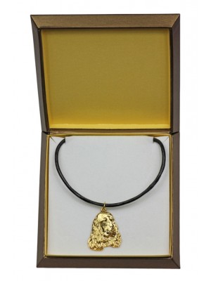 English Cocker Spaniel - necklace (gold plating) - 2507 - 27666