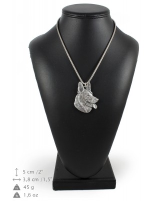 German Shepherd - necklace (silver chain) - 3276 - 34229