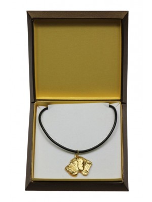 German Wirehaired Pointer - necklace (gold plating) - 3065 - 31701