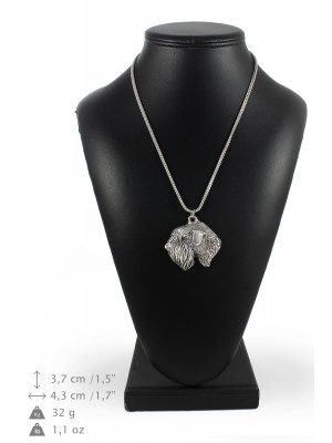 Irish Soft Coated Wheaten Terrier - necklace (silver chain) - 3370 - 34628
