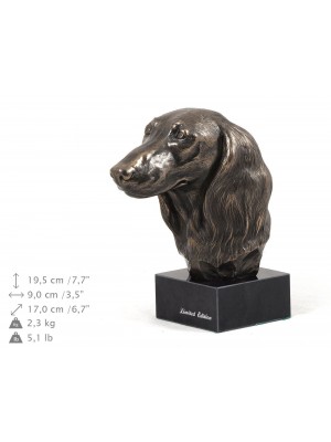 Jamnik Długowłosy - figurine (bronze) - 203 - 9131