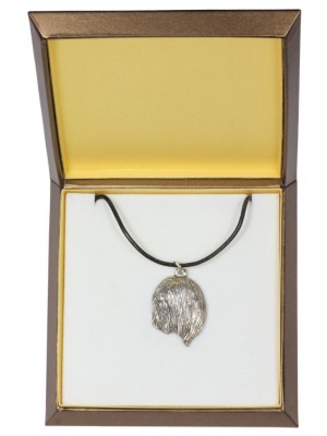 Lhasa Apso - necklace (silver plate) - 2986 - 31129